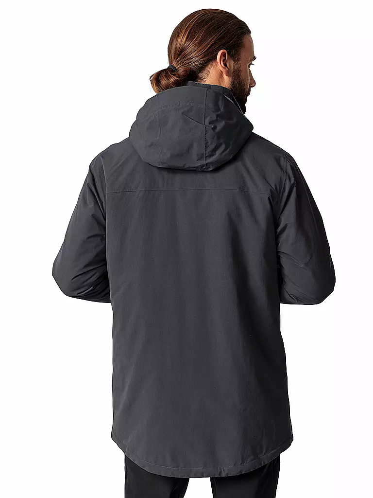 VAUDE | Herren Winterparka Idris II Wool 2L Hoodie | Noir