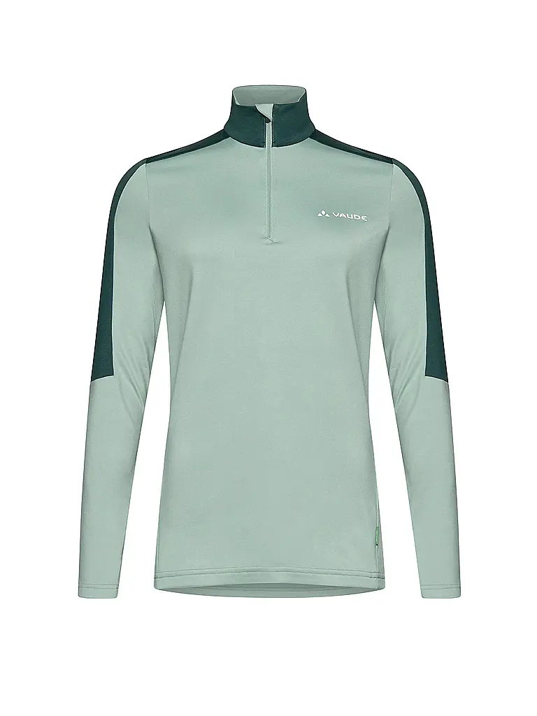 VAUDE | Maillot de randonnée pour femmes Livigno avec zip | Vert clair