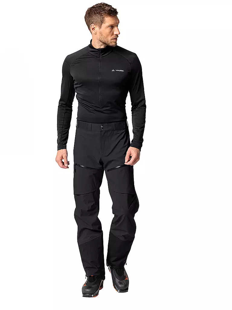 VAUDE | Pantalon de randonnée 3 couches Monviso pour hommes | Noir