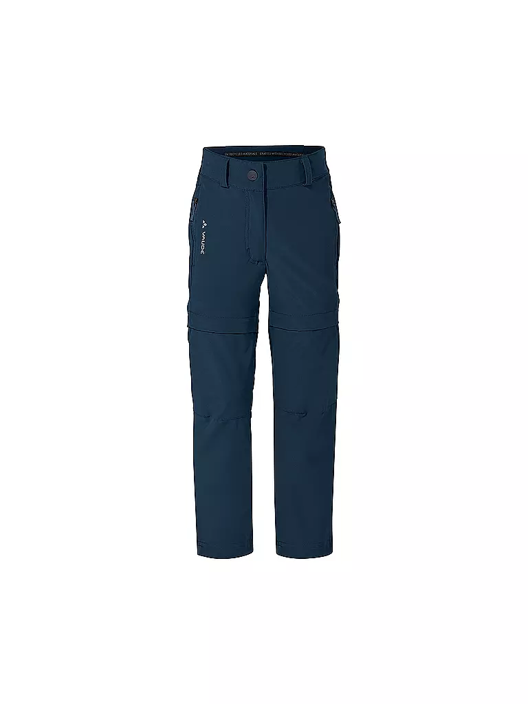 VAUDE | Pantalon de randonnée enfant Slim Fit Zip-Off | Bleu foncé