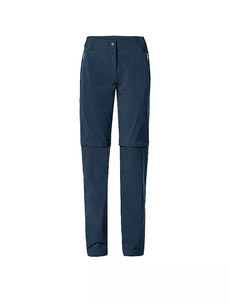 VAUDE | Pantalon de randonnée femme Farley Stretch ZipOff | Bleu foncé
