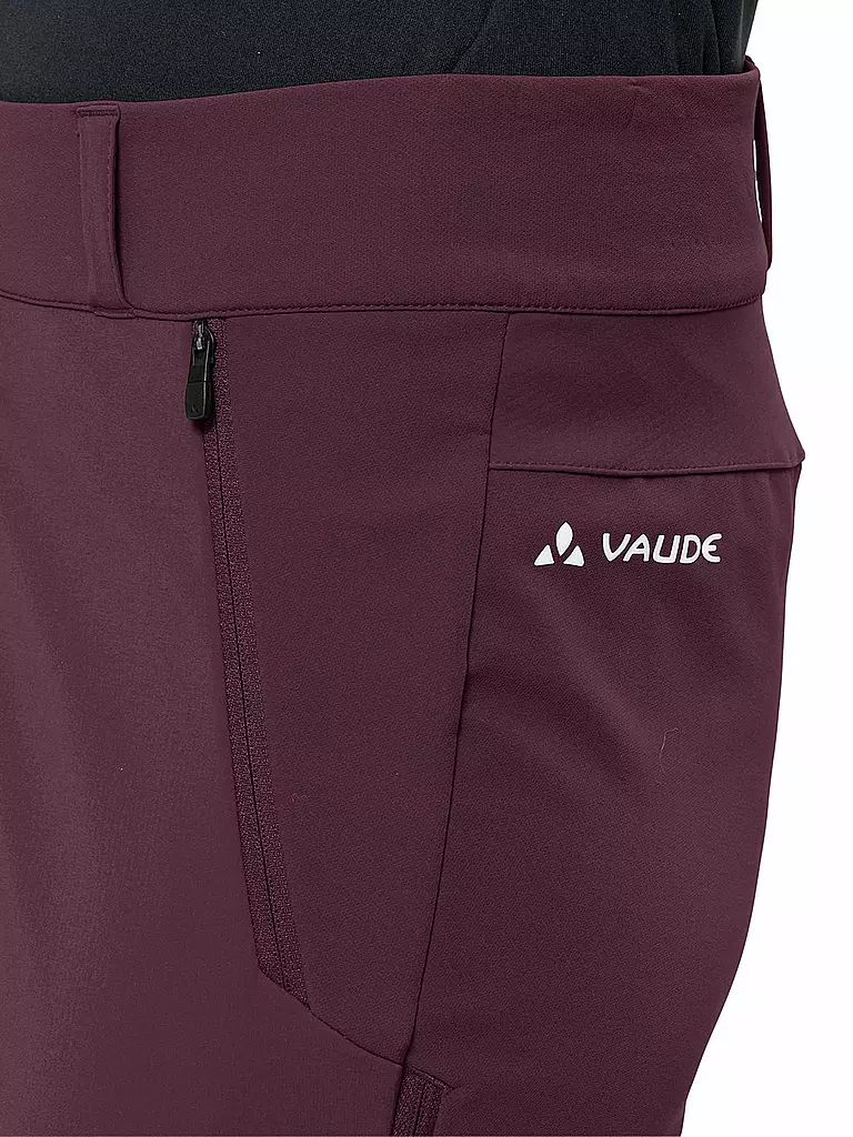 VAUDE | Pantalon softshell de randonnée Larice pour femmes | Rouge foncé