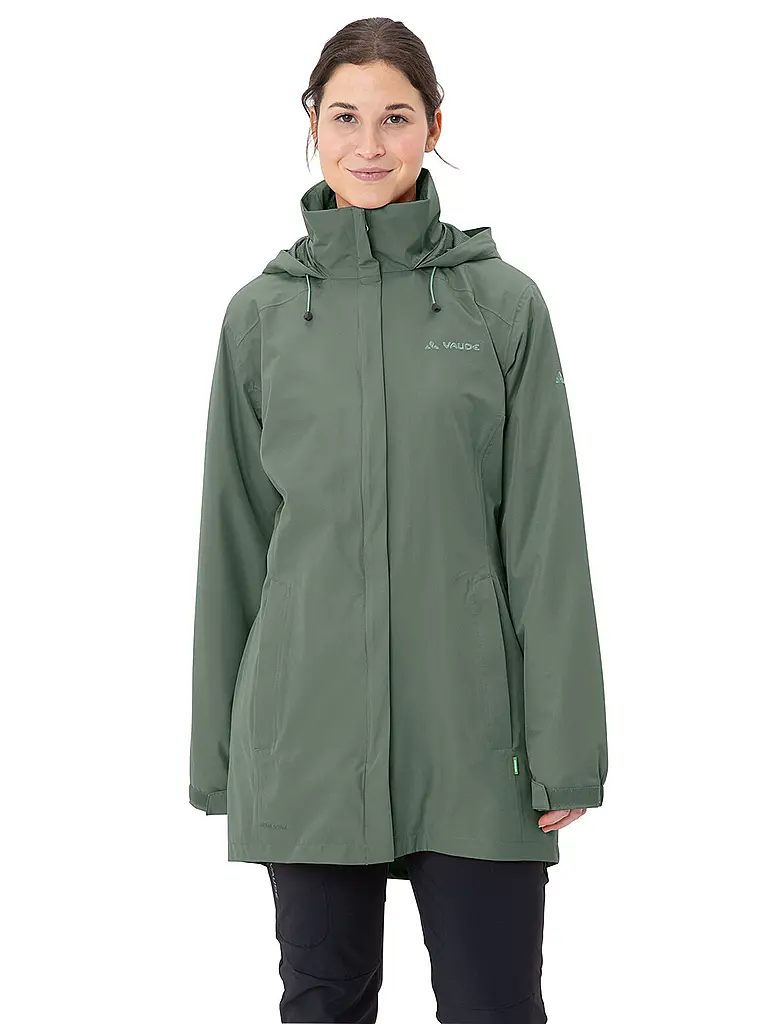 VAUDE | Parka d'hiver pour femme Escape 2L à capuche | Vert foncé