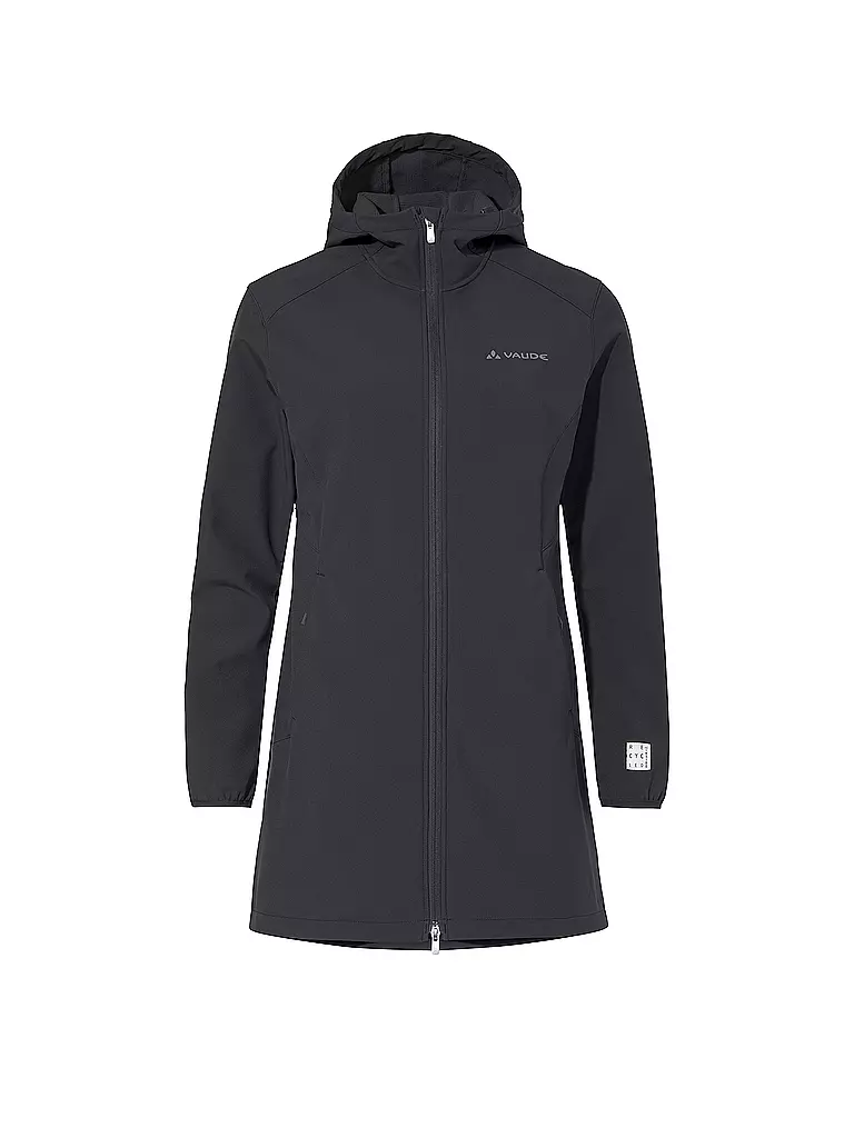 VAUDE | Parka softshell chaud à capuche Moena pour femmes | Noir