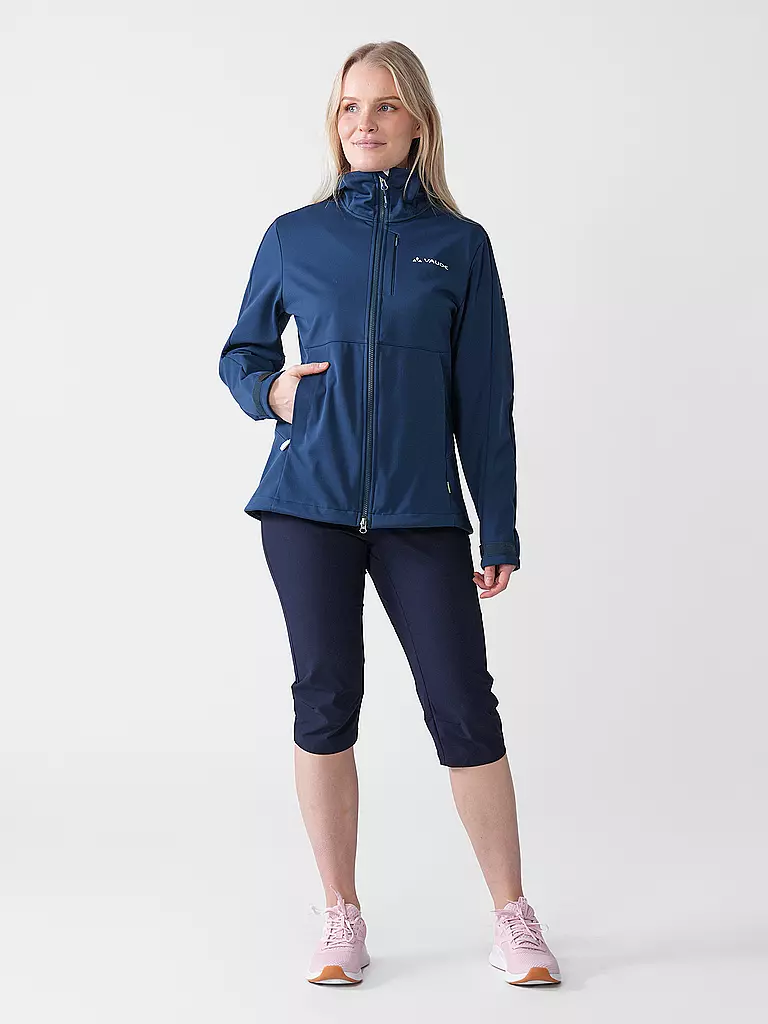 VAUDE | Softshelljacke Elope ll pour femmes | Bleu foncé