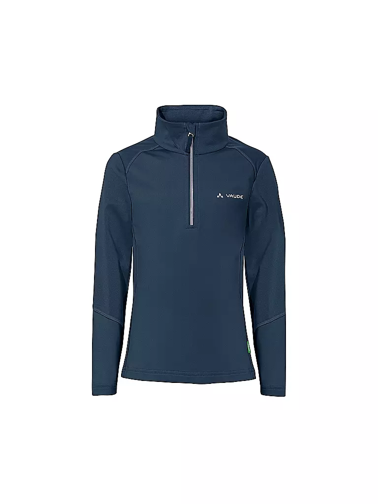 VAUDE | T-shirt de randonnée enfant Livigno Halfzip | Bleu foncé