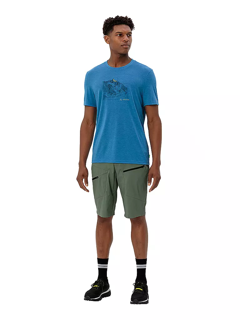 VAUDE | T-shirt de sport homme Tekoa Wool | Bleu