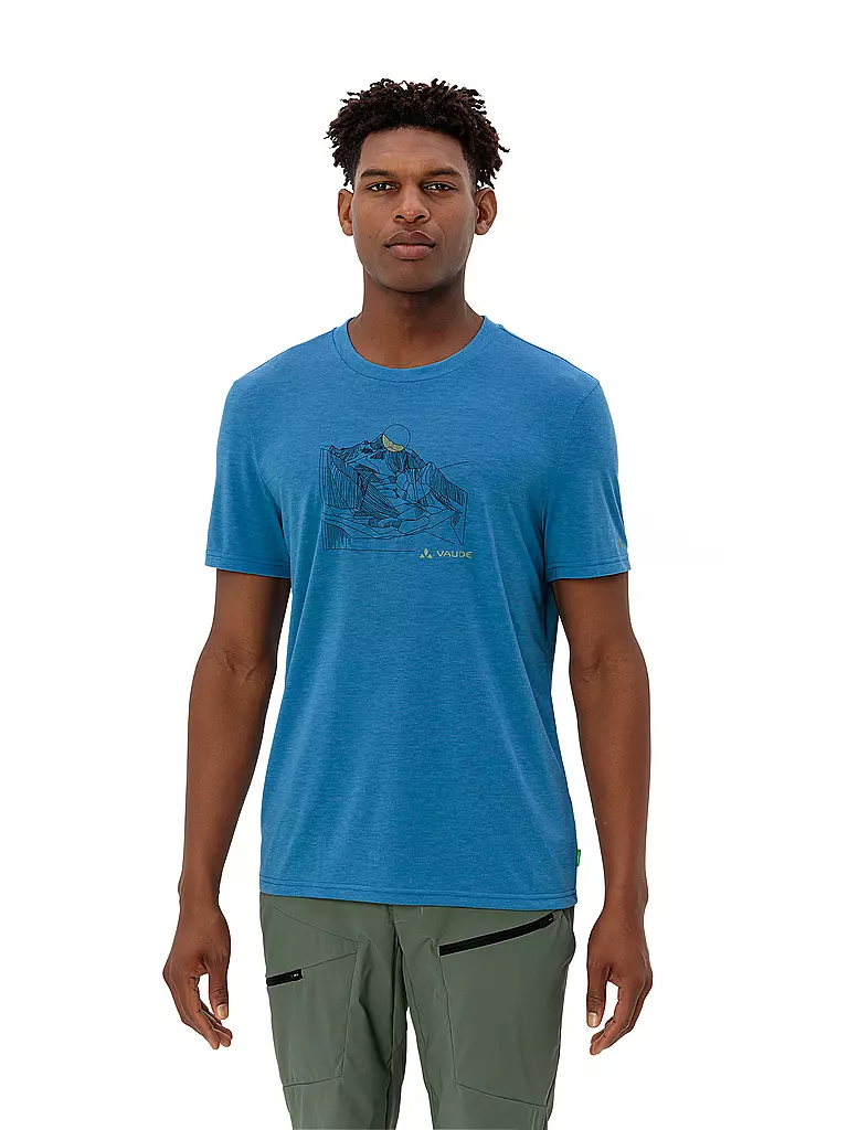 VAUDE | T-shirt de sport homme Tekoa Wool | Bleu