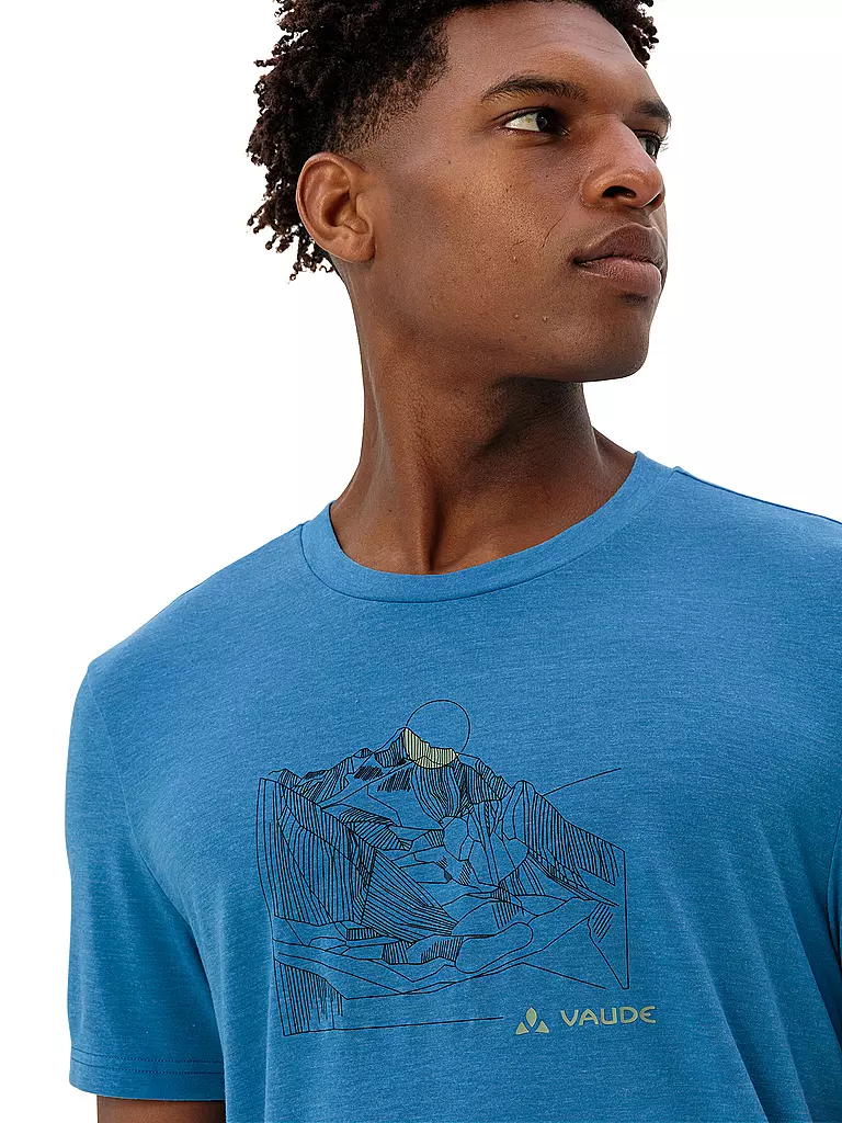 VAUDE | T-shirt de sport homme Tekoa Wool | Bleu