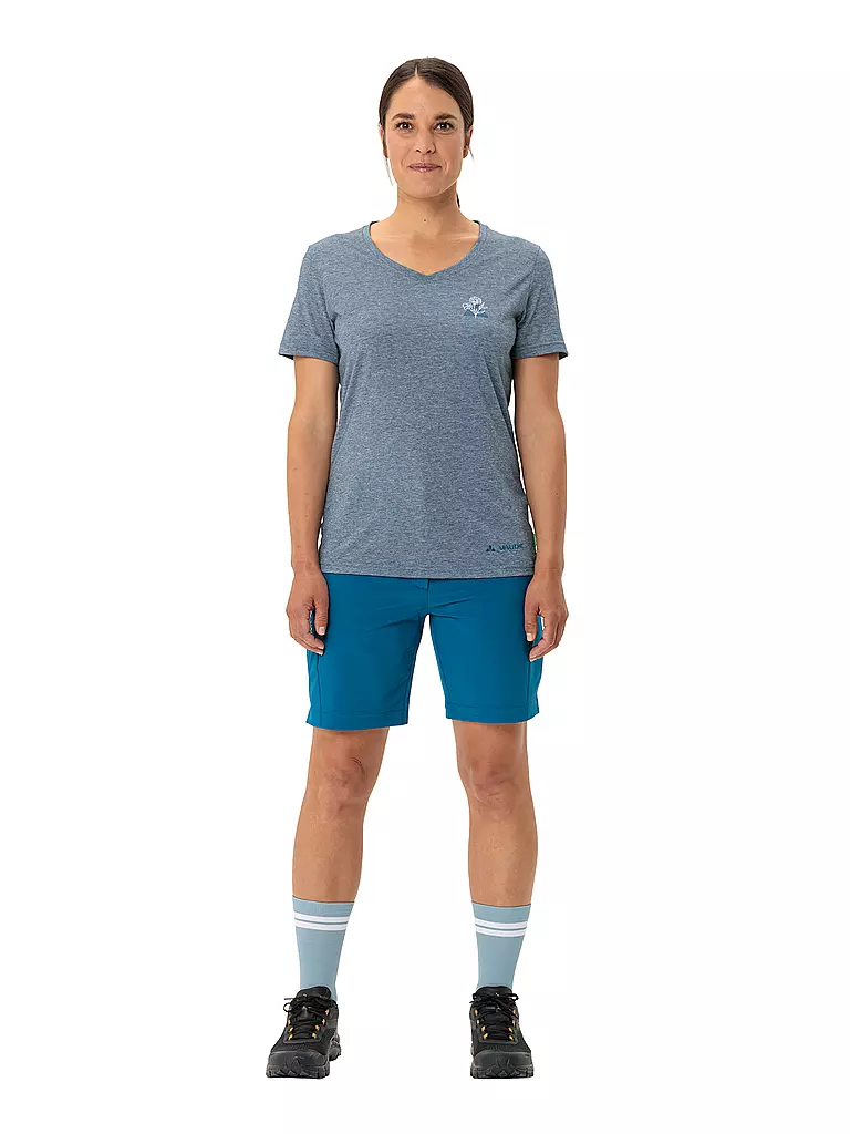VAUDE | T-shirt de sport pour femmes Skomer III Print | Bleu foncé