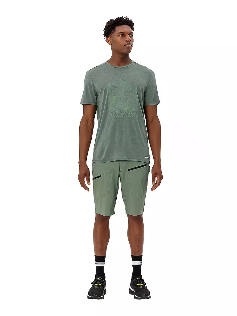 VAUDE | T-shirt de sport pour homme Tekoa Wool | Olive