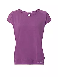 VAUDE | T-shirt de sport rayé Skomer pour femmes | Lilas