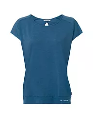 VAUDE | T-shirt de sport rayé Skomer pour femmes | Bleu foncé