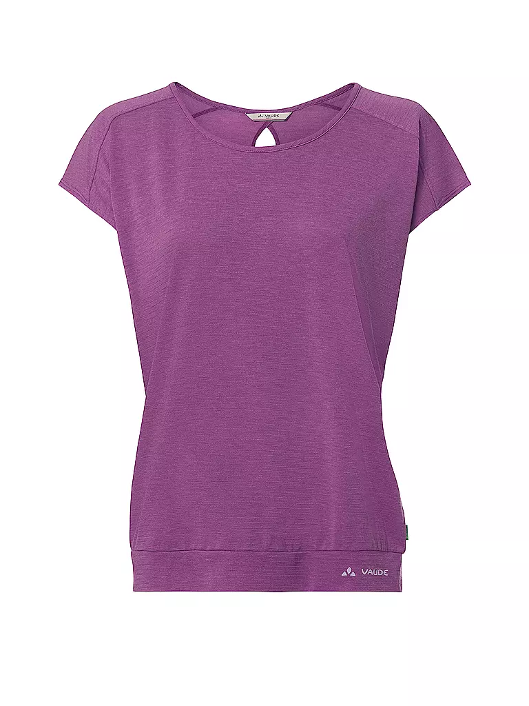 VAUDE | T-shirt de sport rayé Skomer pour femmes | Lilas