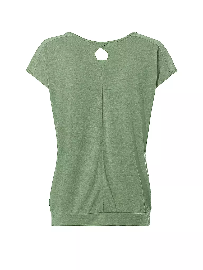 VAUDE | T-shirt de sport rayé Skomer pour femmes | Vert clair