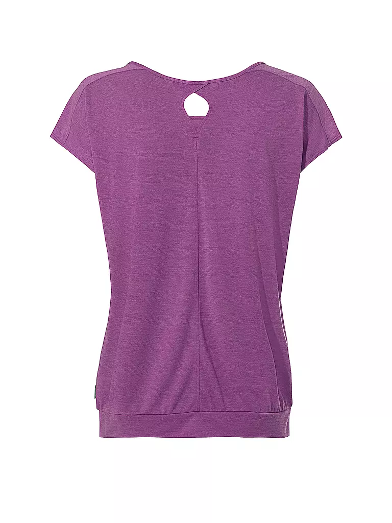 VAUDE | T-shirt de sport rayé Skomer pour femmes | Lilas