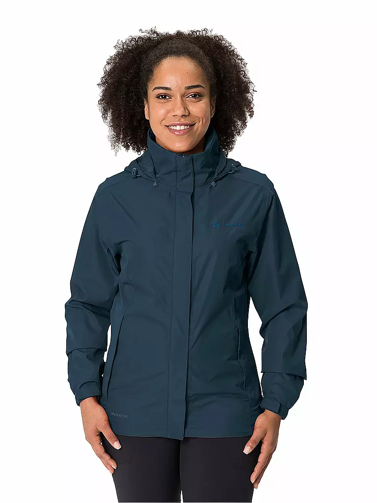 VAUDE | Veste de pluie femme Escape Light 2L à capuche | Bleu foncé