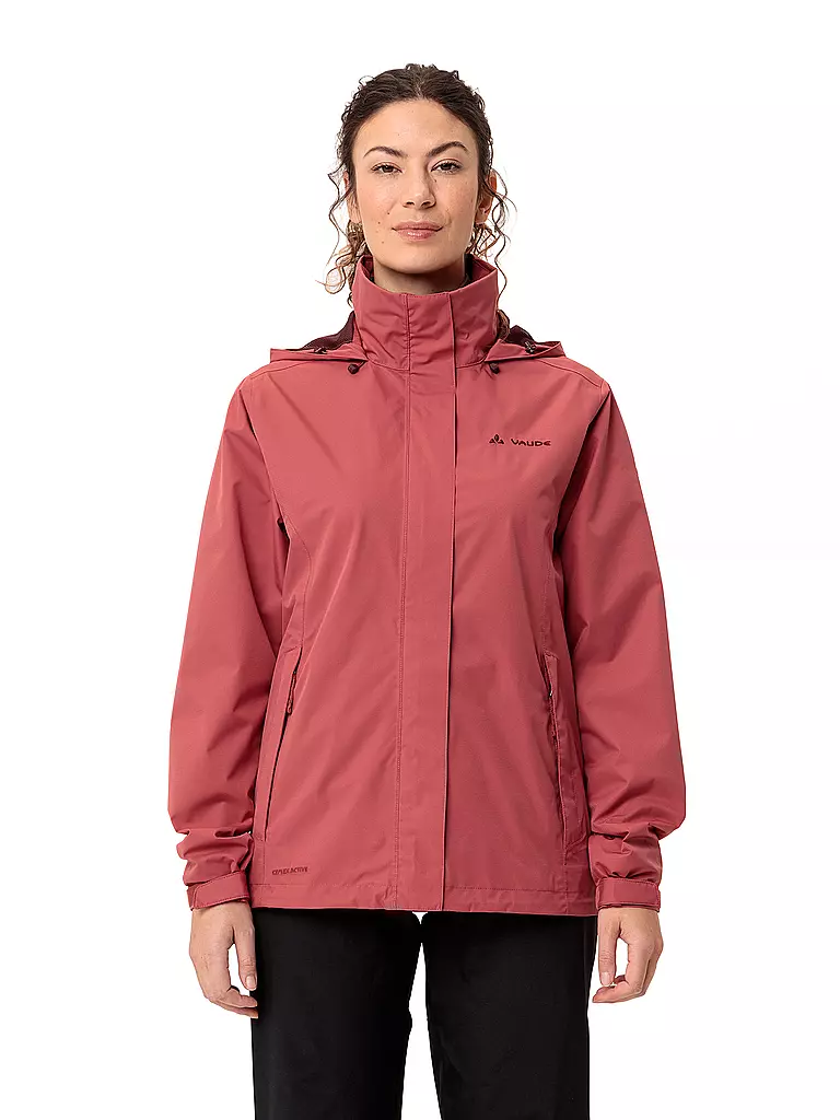 VAUDE | Veste de pluie femme Escape Light 2L à capuche | Rouge foncé