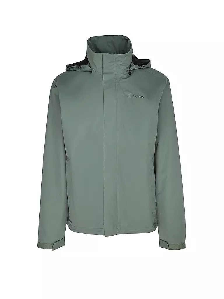 VAUDE | Veste de pluie légère Escape pour hommes | Vert foncé