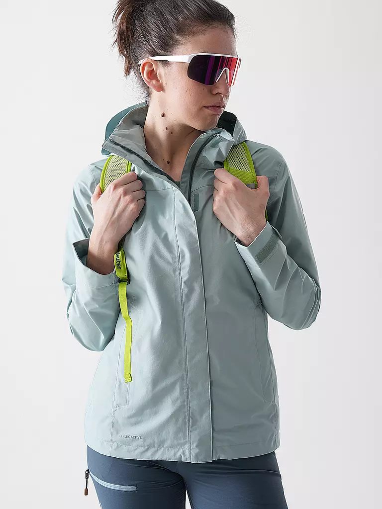 VAUDE | Veste de randonnée pour femmes Amiata 2L à capuche | Vert clair