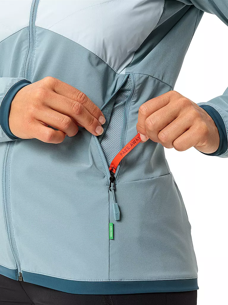 VAUDE | Veste hybride Brenva à capuche pour femmes | Bleu clair