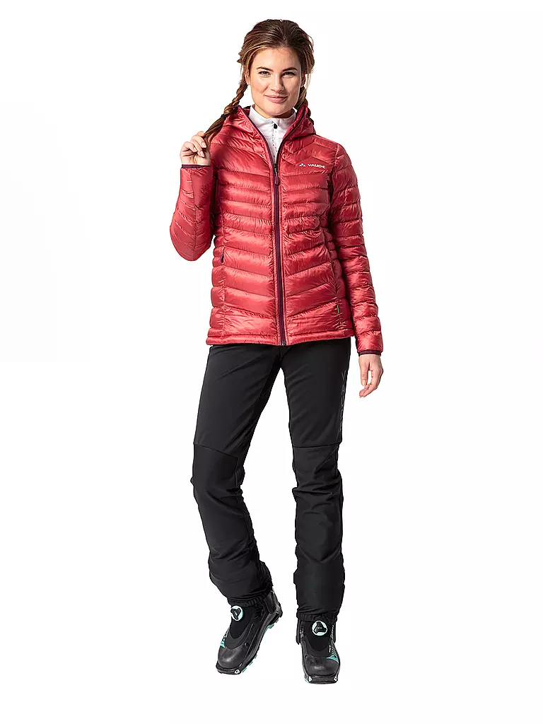 VAUDE | Veste isolante à capuche Batura pour femmes | Rouge foncé