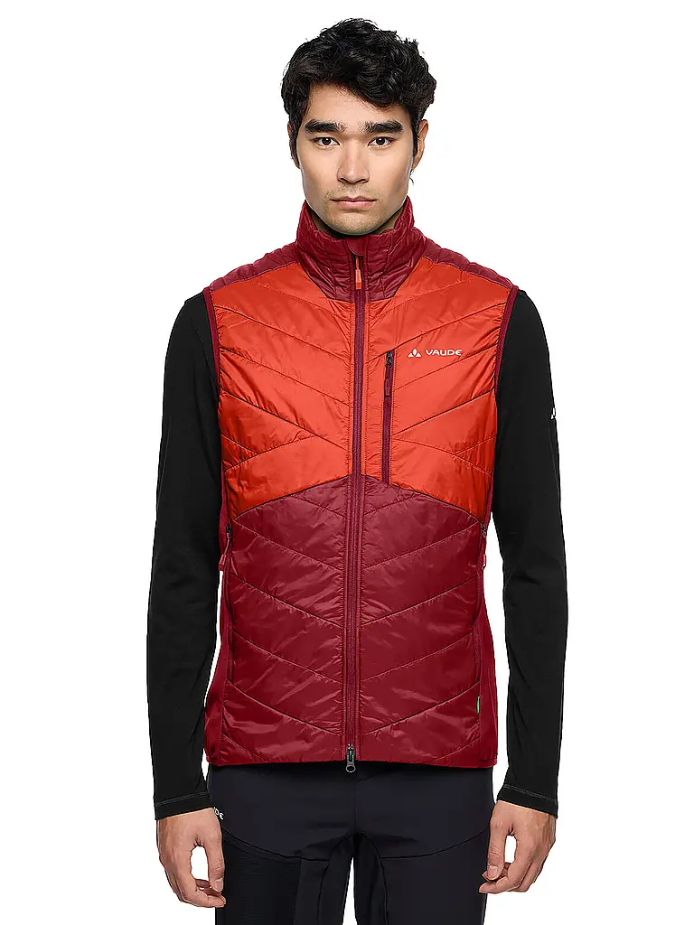 VAUDE | Veste isolante Sesvenna pour hommes | Rouge foncé