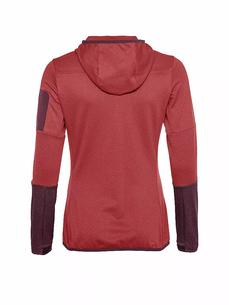 VAUDE | Veste polaire à capuche Monviso pour femmes | Rouge foncé
