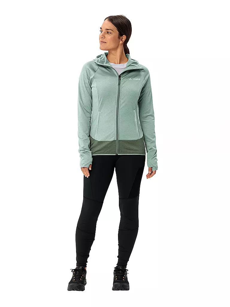 VAUDE | Veste polaire à capuche Tekoa II pour femmes | Vert clair