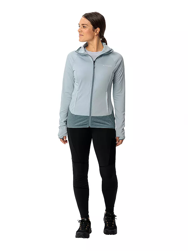 VAUDE | Veste polaire à capuche Tekoa II pour femmes | Bleu clair