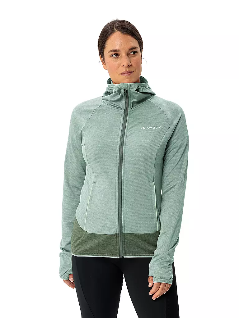 VAUDE | Veste polaire à capuche Tekoa II pour femmes | Vert clair