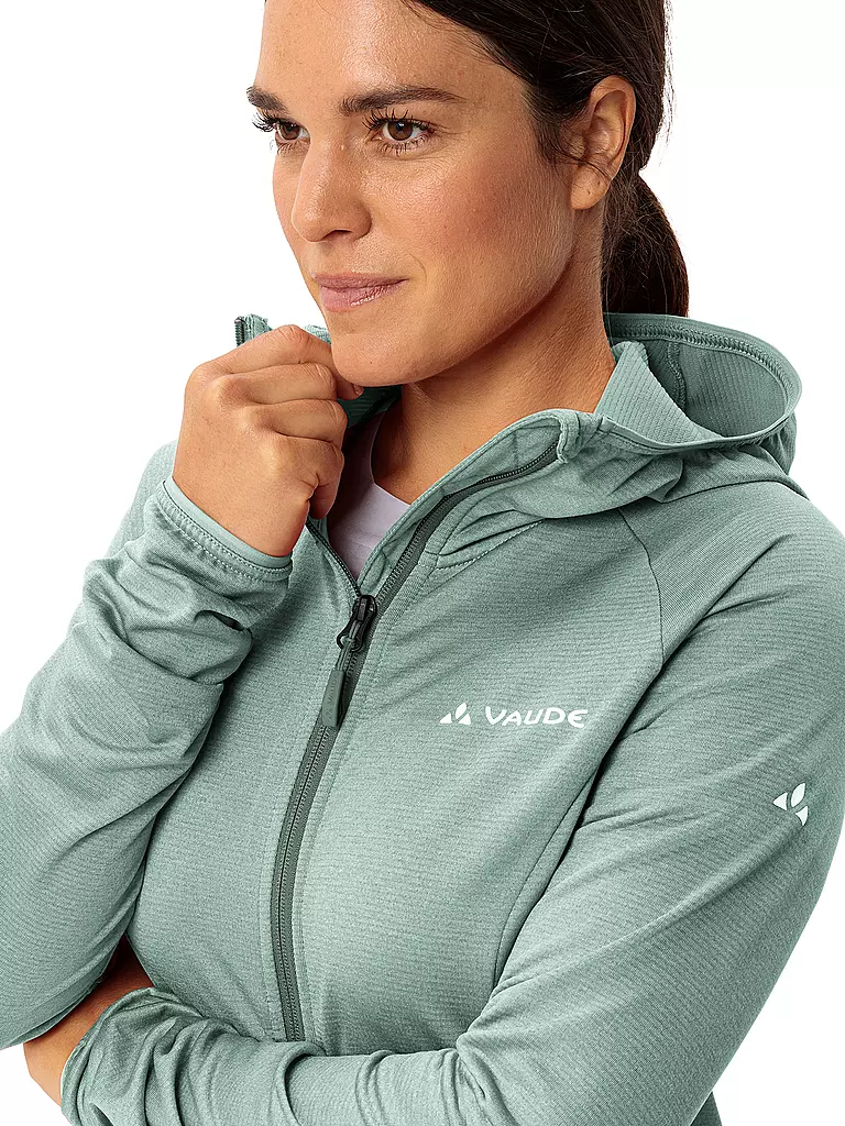 VAUDE | Veste polaire à capuche Tekoa II pour femmes | Vert clair