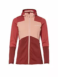 VAUDE | Veste polaire de randonnée pour femme Monviso Grid Fleece | Rouge foncé