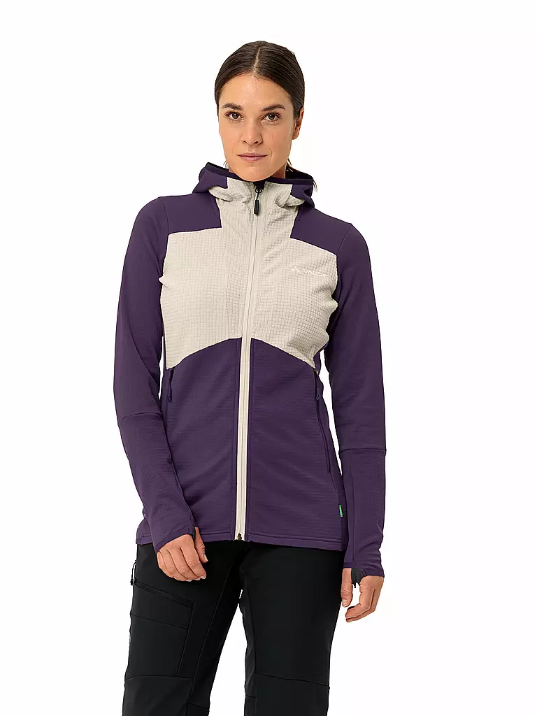 VAUDE | Veste polaire de randonnée pour femme Monviso Grid Fleece | Lilas