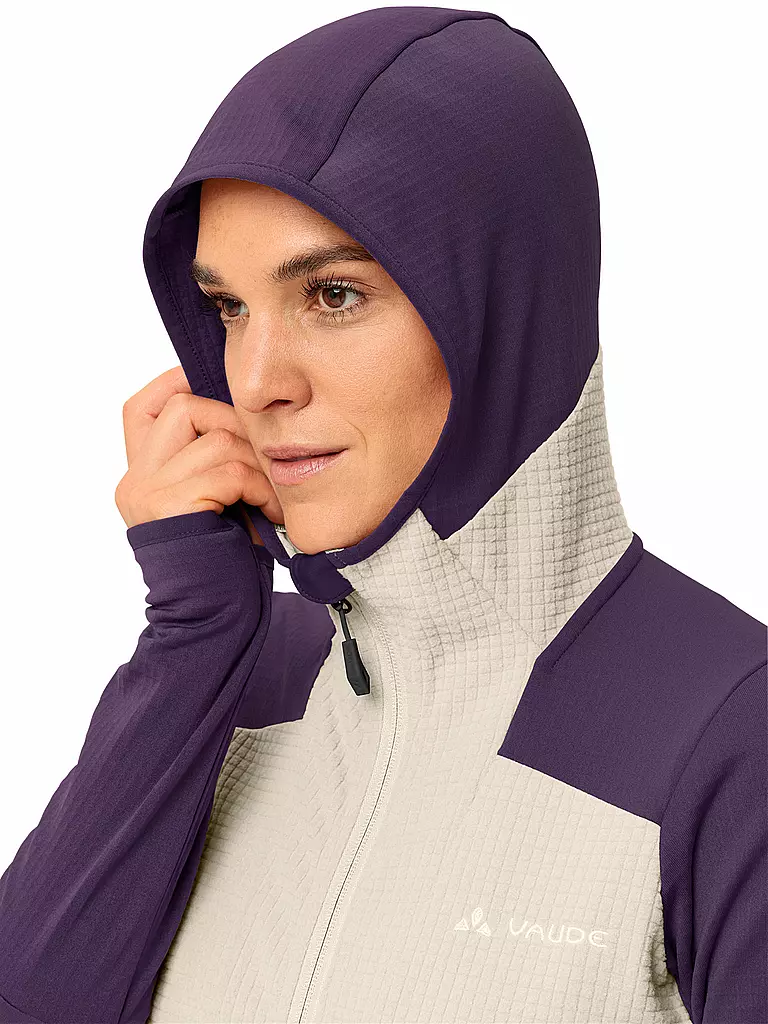 VAUDE | Veste polaire de randonnée pour femme Monviso Grid Fleece | Lilas