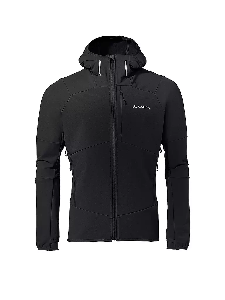 VAUDE | Veste softshell Larice à capuche pour hommes | Noir