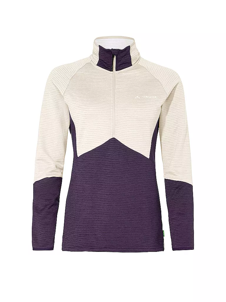 VAUDE | Zipshirt de randonnée Larice en polaire pour femmes | Beige
