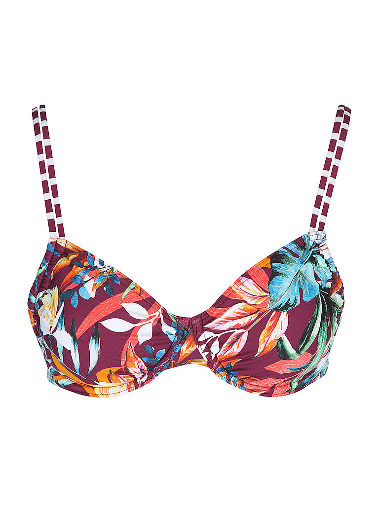 Haut de bikini à armaturess rouge foncé 36B