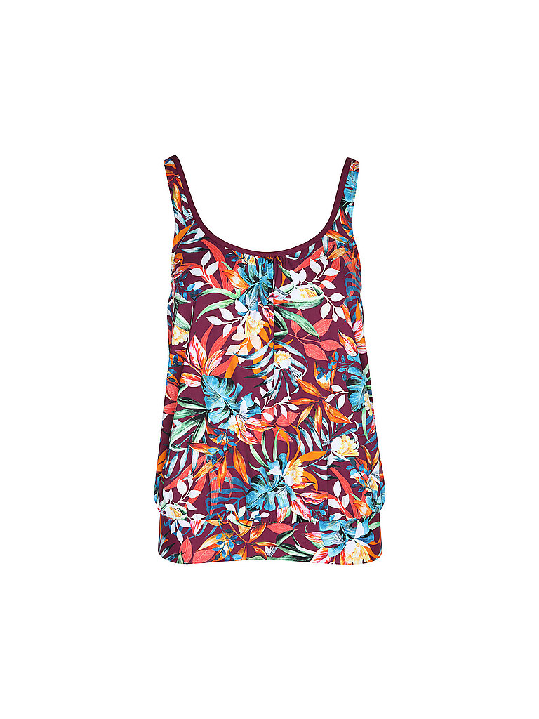 Haut de tankinis rouge foncé 48