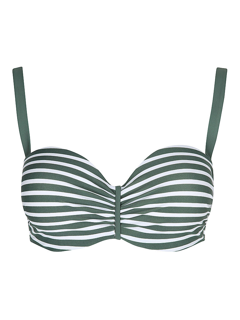 Bikinioberteil Bügel-Bandeaus olive 38E