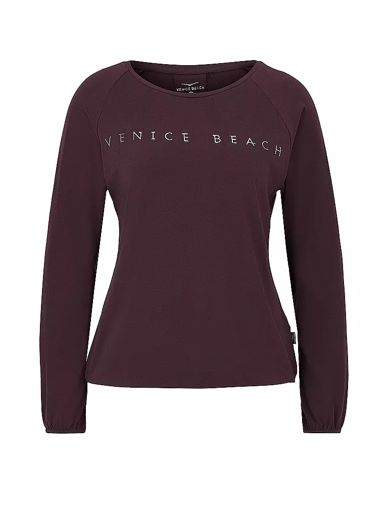 VENICE BEACH | Damen Fitnessshirt Rylee | Rouge foncé
