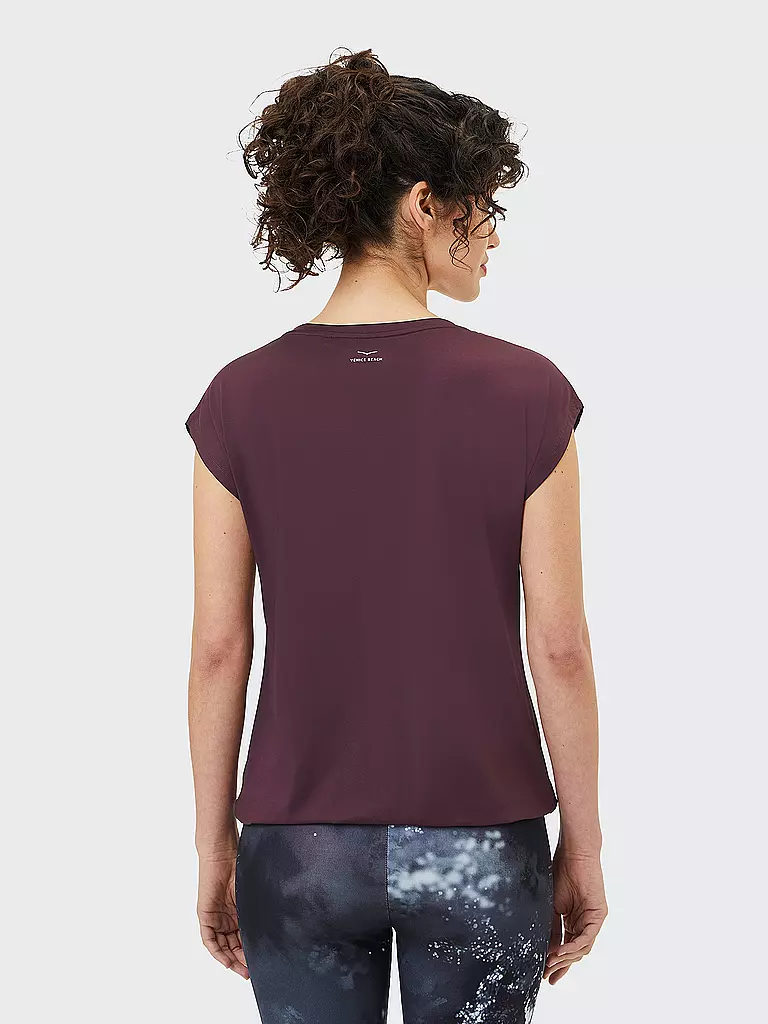 VENICE BEACH | Damen Fitnessshirt Wonder | Rouge foncé