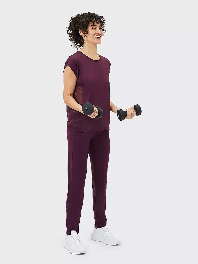 VENICE BEACH | Damen Fitnesstight Brandy | Rouge foncé