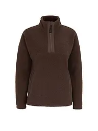 VENICE BEACH | Sweat de fitness femme Sarah HalfZip | Marron