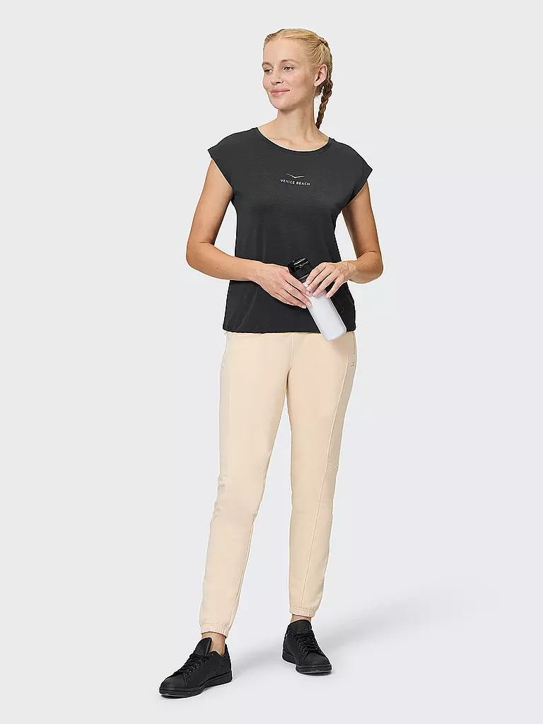 VENICE BEACH | T-shirt de fitness Wonder pour femmes | Noir
