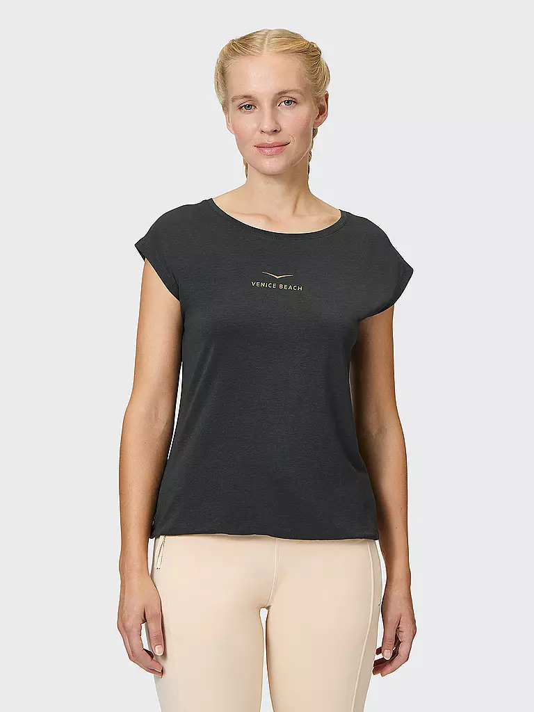 VENICE BEACH | T-shirt de fitness Wonder pour femmes | Noir