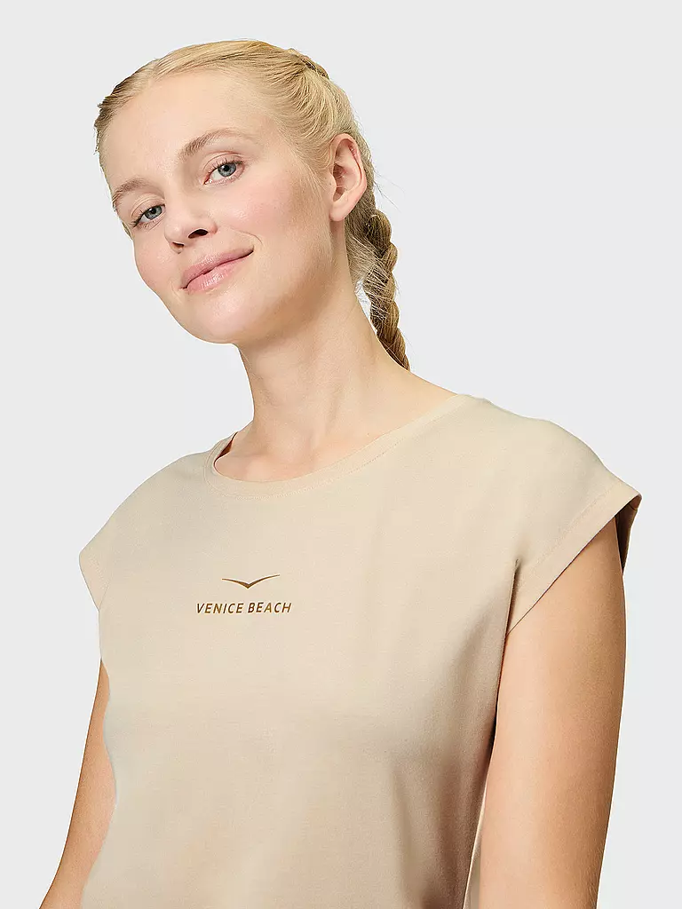 VENICE BEACH | T-shirt de fitness Wonder pour femmes | Crème