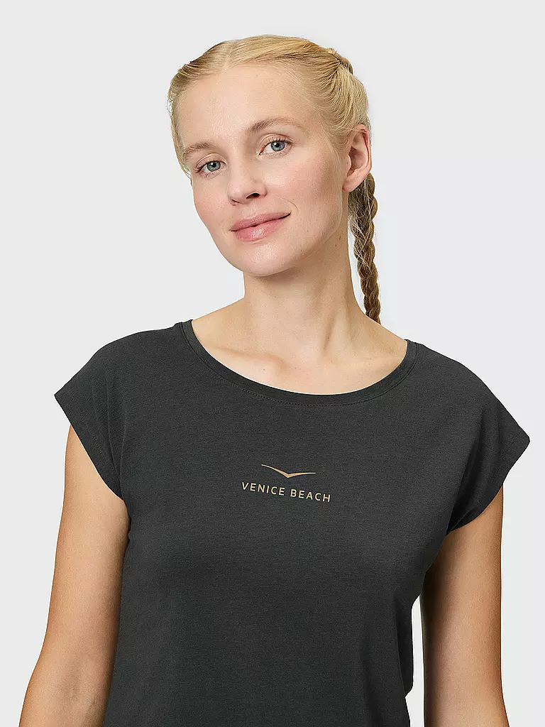 VENICE BEACH | T-shirt de fitness Wonder pour femmes | Noir