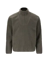 VIRTUS | Sweat-shirt en polaire à demi-fermeture éclair pour homme | Vert foncé