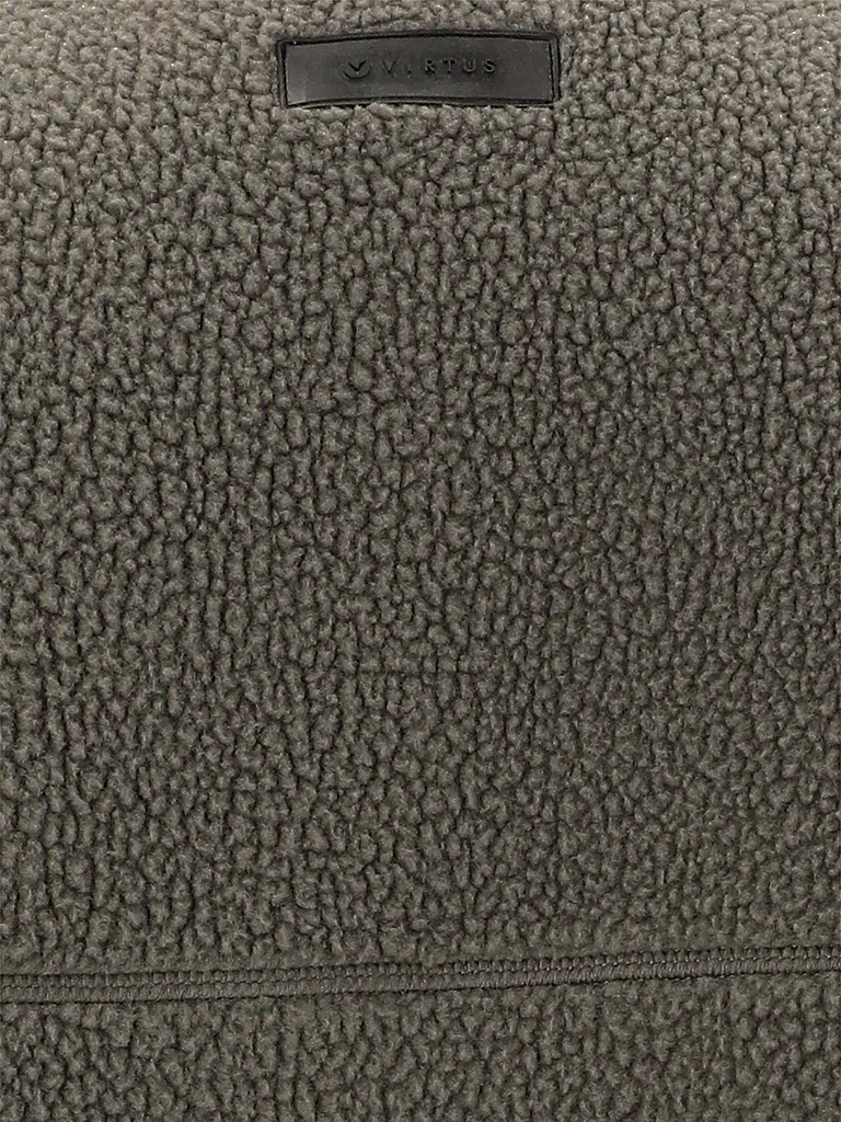 VIRTUS | Sweat-shirt en polaire à demi-fermeture éclair pour homme | Vert foncé